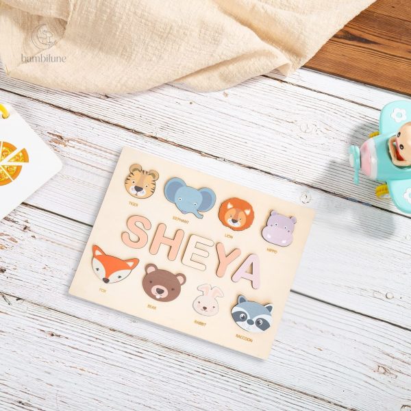 Éveil des sens avec le puzzle de noms Woods