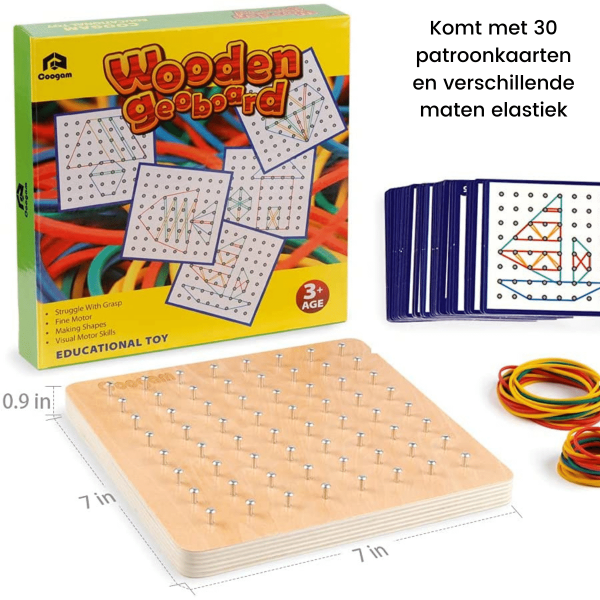 Table de jeux géométrique adaptée aux tout-petits
