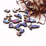 Puzzle en carton avec un design de licorne coloré et amusant