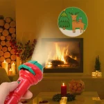 Ambiance de fête avec le projecteur de Noël