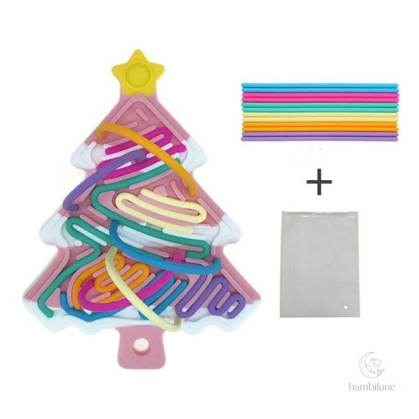 Jouet tactile en forme d'arbre de Noël pour les fêtes