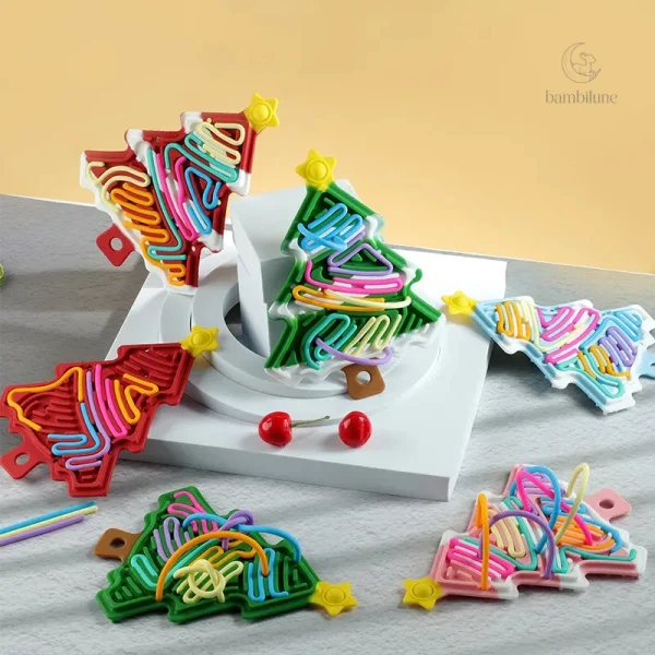Jouet de Noël en silicone pour soulager le stress