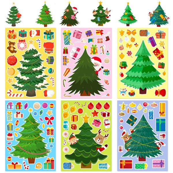 Autocollants de Noël pour créer votre propre arbre
