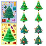 Stickers amusants pour construire un arbre de Noël unique