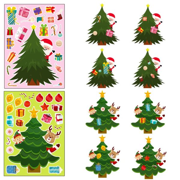 Décorations autocollantes de Noël pour enfants et familles
