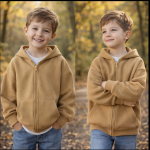 Vêtement pratique pour enfants, sweat à capuche stylé