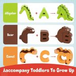 Puzzle d'apprentissage des lettres avec illustrations d'animaux